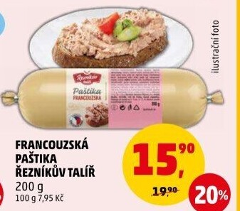 Paštika francouzská Řezníkův talíř