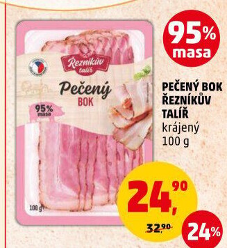 Pečený bok Řezníkův talíř