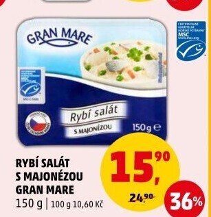 Rybí salát s majonézou Gran Mare