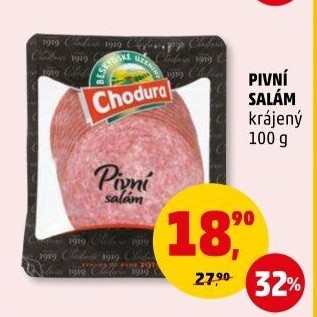 Salám pivní Beskydské uzeniny Chodura