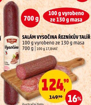 Salám Vysočina Řezníkův talíř