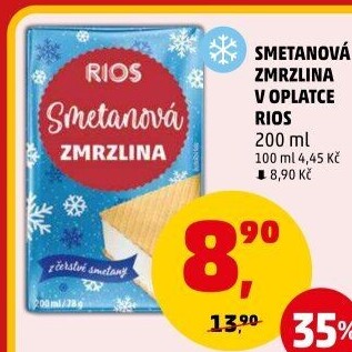 Smetanová zmrzlina Rios