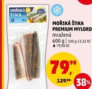 Štika mořská kuchaná mražená Premium Mylord