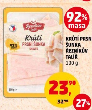 Šunka krůtí prsní Řezníkův talíř