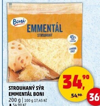 Sýr Ementál strouhaný Boni