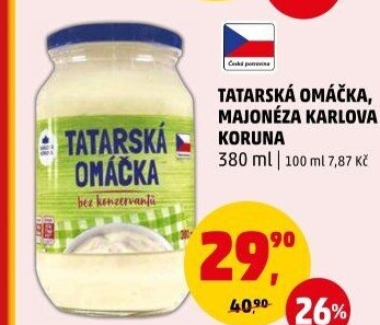 Tatarská omáčka Karlova Koruna