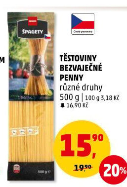 Těstoviny bezvaječné Penny