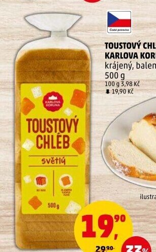 Toustový chléb Karlova Koruna