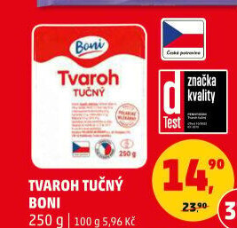 Tvaroh tučný Boni