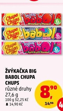 Žvýkačky Big Babol Chupa Chups