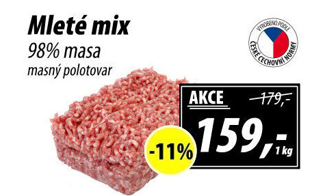 Mleté maso mix