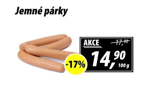 Párky jemné