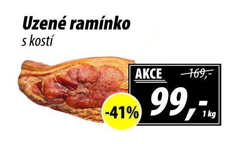 Uzené ramínko s kostí