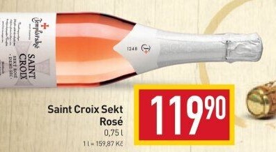 Sekt Demi Sec Rosé Saint Croix Templářské sklepy Čejkovice