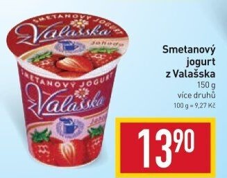 Jogurt smetanový ochucený z Valašska Mlékárna Valašské Meziříčí