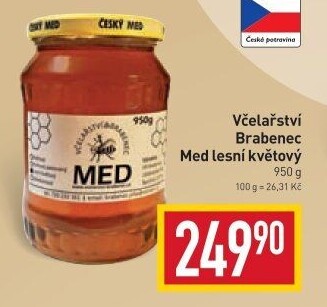 Med květový lesní Včelařství Brabenec