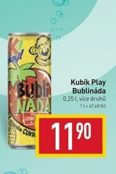 Nápoj Bublináda Play Kubík