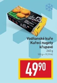 Nugetky kuřecí křupavé mražené Vodňanské kuře