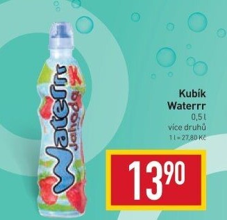 Ochucená voda Waterrr Kubík