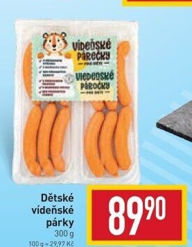Párky vídeňské dětské Bilbo