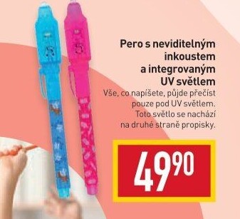 Pero s neviditelným inkoustem