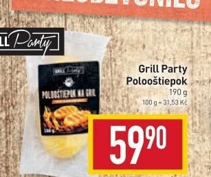 Sýr Polooštiepok na gril Grill Party