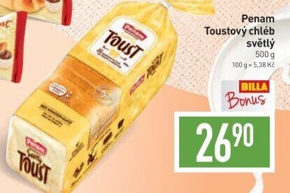 Toustový chléb Penam