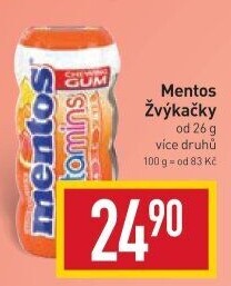 Žvýkačky Mentos