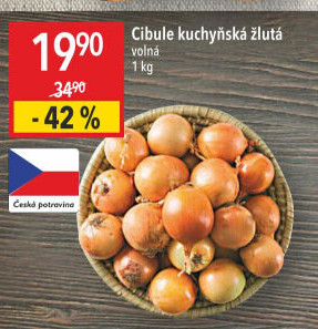 Cibule kuchyňská žlutá