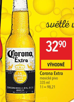Pivo světlý ležák Corona Extra