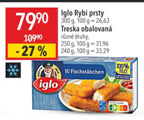 Rybí prsty mražené Iglo