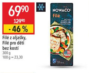 Rybí filé pro děti bez kosti mražené Nowaco