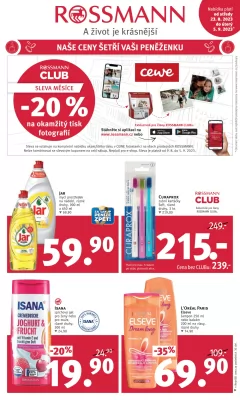 akční leták ROSSMANN drogerie 23.8.2023-5.9.2023