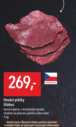 Hovězí plátky Globus
