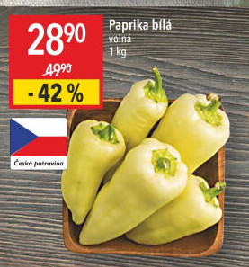 Paprika bílá
