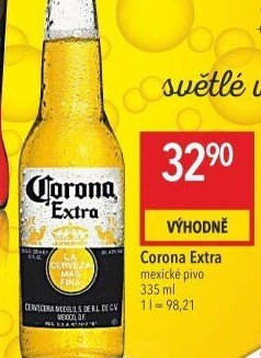Pivo světlý ležák Corona Extra