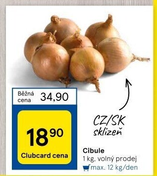 Cibule kuchyňská žlutá