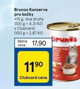 Konzerva pro kočky Brunos
