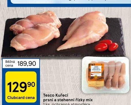 Kuřecí řízky mix Tesco