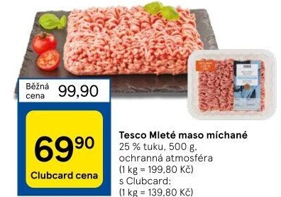 Mleté maso mix Tesco