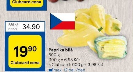 Paprika bílá