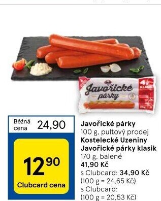 Párky javořické