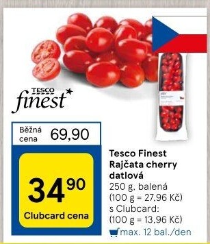 Rajčata cherry Tesco Finest