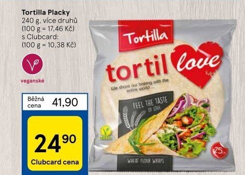 Tortilla pšeničná TortilLOVE