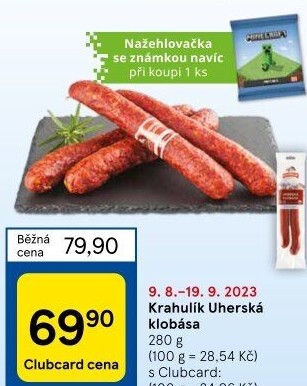 Uherská klobása Krahulík