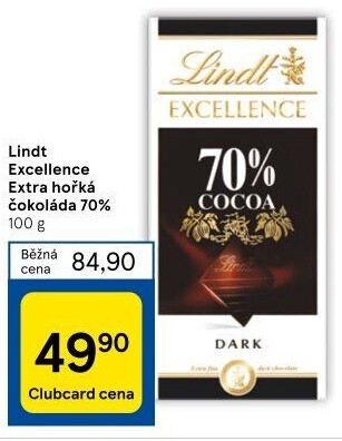 Čokoláda Excellence Lindt