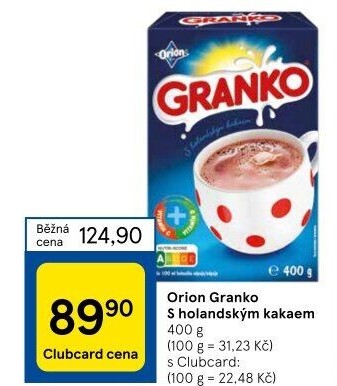 Instantní kakao Granko