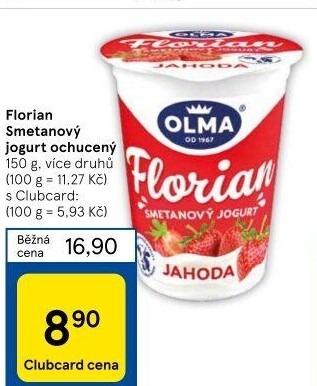 Jogurt smetanový Florian Olma
