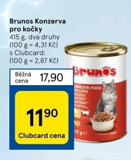 Konzerva pro kočky Brunos