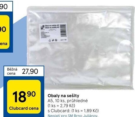 Obaly na sešity A5